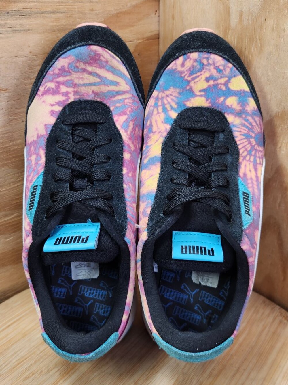 Puma Cruise Rider Tie Dye Womens Shoes Platform Sneakers Size 8 - Picture 6 of 9